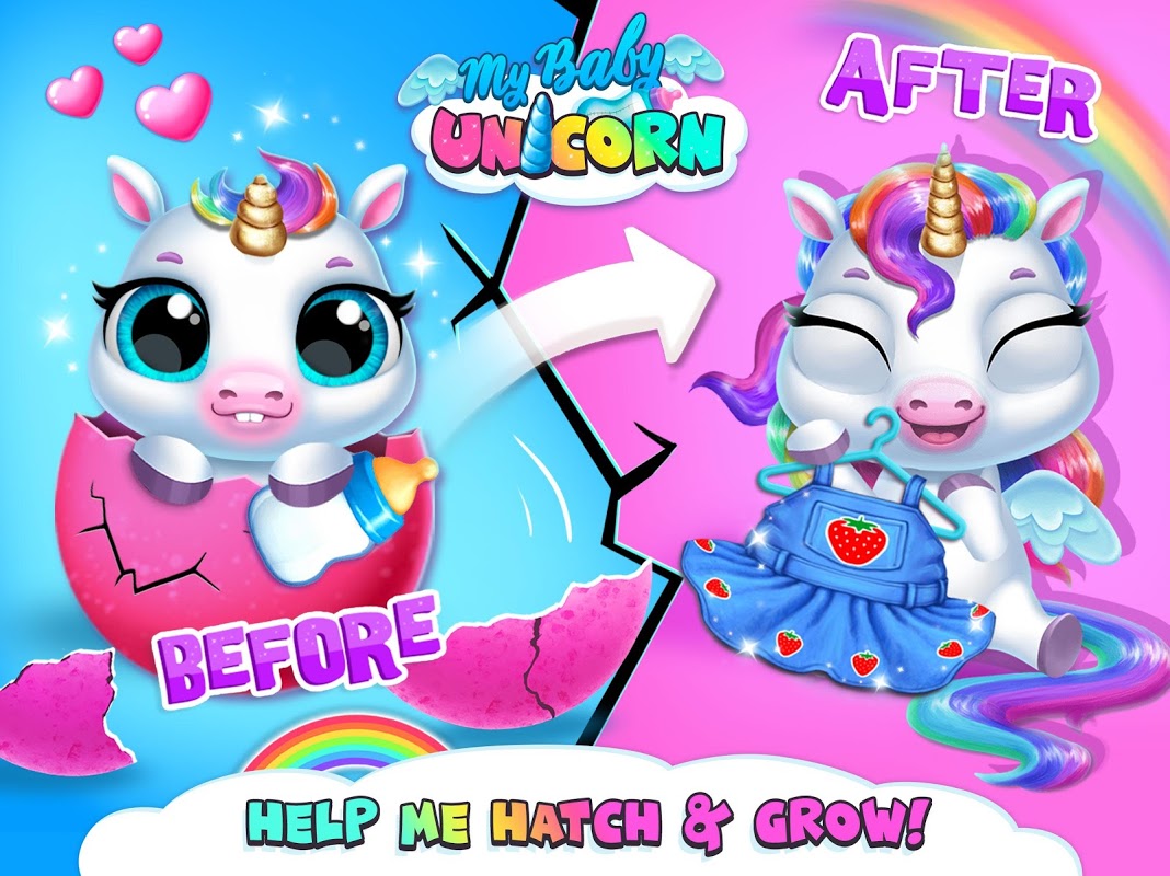 My Baby Unicorn - Virtual Pony Pet Care & Dress Up - Загрузить APK для  Android | Aptoide