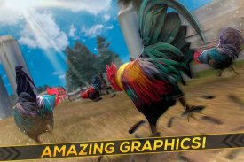 Wild Rooster Run - Frenzy Chicken Farm Race screenshot 1