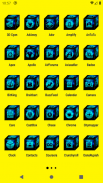 3D Cyan Icon Pack ✨Free✨ screenshot 14