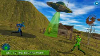 Area 51 Green Grandpa Alien game escape screenshot 0