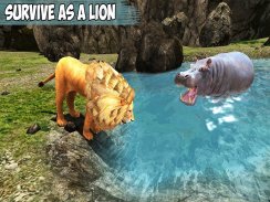 Dinosaurio ataque león enojado screenshot 11