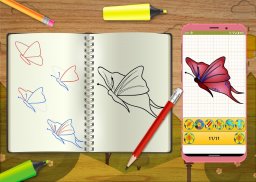 Learn To Draw Colorful Butterfly Step by Step screenshot 4