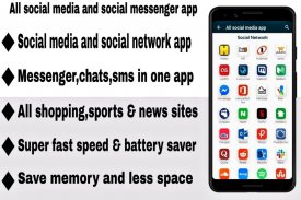 Todas as mídias sociais - redes sociais em um app screenshot 4