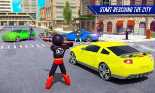 Stickman Moto Bike Hero: Crime City Superhero Game screenshot 4