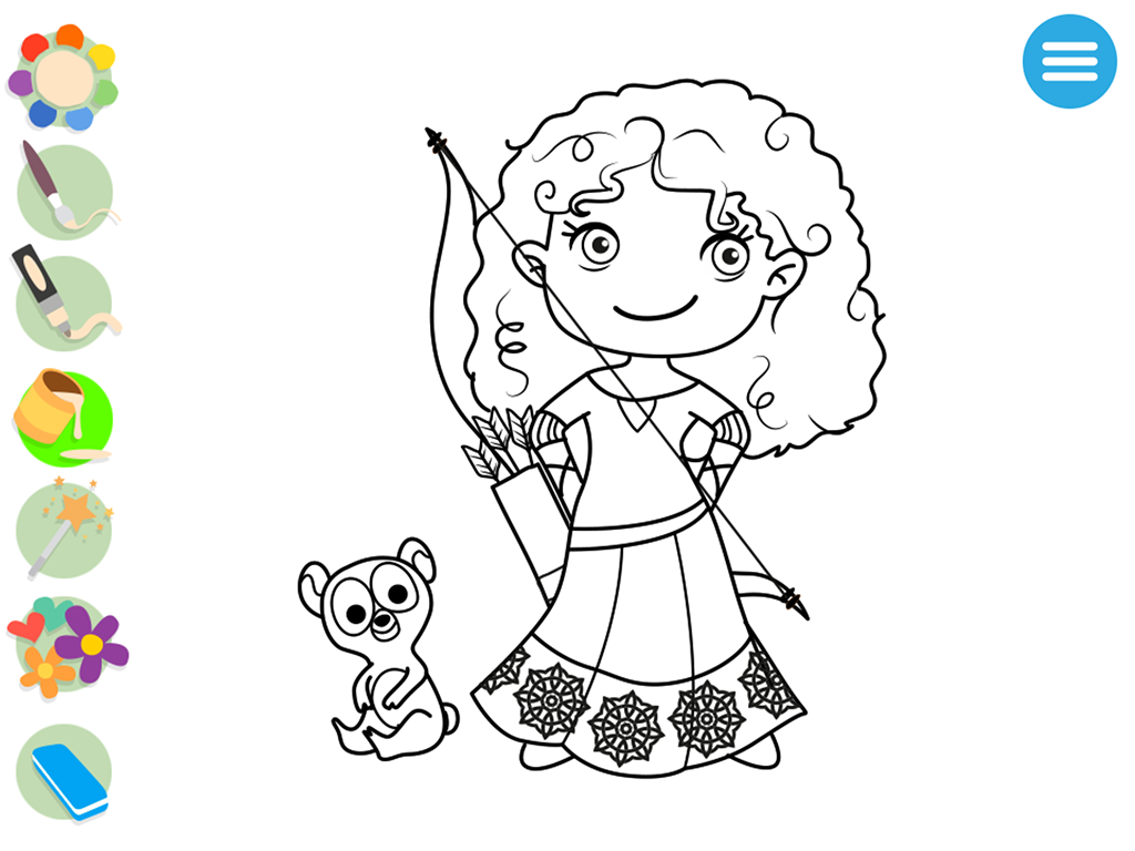 Princesa para colorir - Jogos para meninas : princesas, castelos e jóias !  Desenhos::Appstore for Android