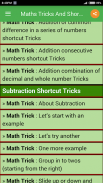 Maths Tricks And Shortcuts screenshot 3