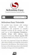 Selenium Easy Tutorials screenshot 0