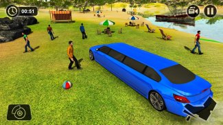 Beach Water Surfer Limousine Car Driving Simulator screenshot 5