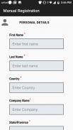 Sonim Warranty Registration screenshot 1