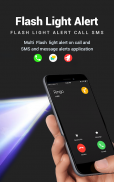 Flash alerts on calls and sms – Torch Flashlight screenshot 1