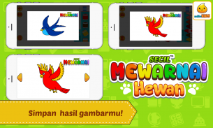Mewarnai Hewan Kartun screenshot 4