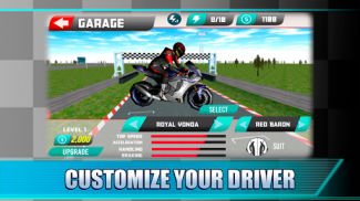 سباق لعبة سباق الدراجات الناري screenshot 2