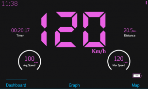 GPS Speedometer HUD - Odometer screenshot 0