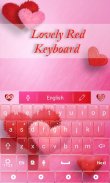 Lovely Red GO Keyboard Theme screenshot 2