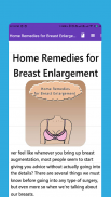 Home Remedies for Breast Enlargement screenshot 0