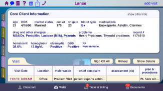 Mobile Healthcare EHR client p screenshot 0