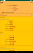 Spanish verbs conjugator screenshot 1