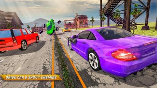 Traffic Car Shooter Racing Drive Simulator screenshot 3