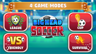 Big Head Soccer - Juego de Fútbol screenshot 4