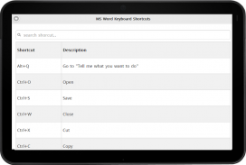 Shortcuts for MS Word screenshot 1