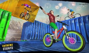 Impossible BMX Crazy Rider Stunt Racing Tracks 3D screenshot 2