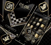 Black Luxury Gold Theme screenshot 1