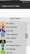 Cryptocurrency Table screenshot 6