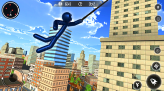 Spider Stickman Rope Hero - Black Hero Vice Town screenshot 0