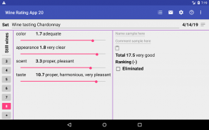 Wine Rating App 20 - rate wine 20 points system screenshot 2
