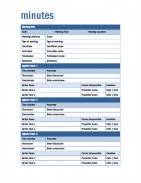 Meeting Minutes & Notes Office Templates screenshot 0