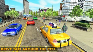 City Taxi Driving Simulator 2021: Fun Cab Games screenshot 2