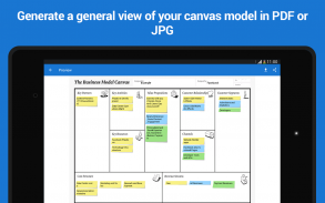 Business Model Canvas & SWOT screenshot 1