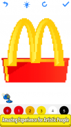 Food Logo Color by Number: Pixel Art Coloring Book screenshot 1