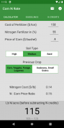 Corn N Rate Calculator screenshot 3