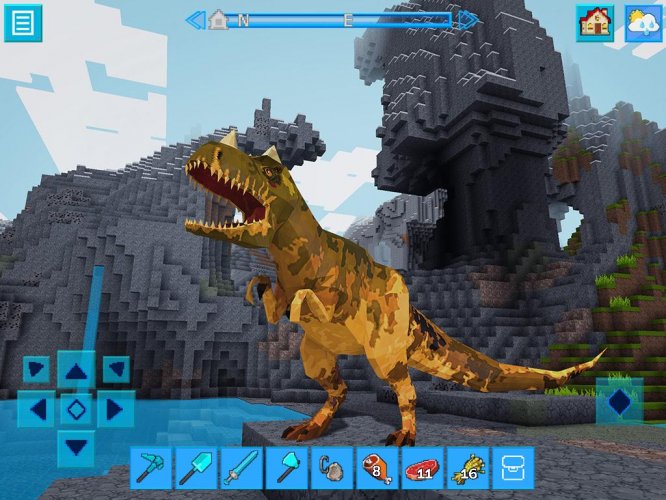 Jurassiccraft Free Block Build Survival Craft 4 2 4 Download - dino block roblox