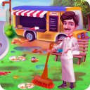 Food Truck Cooking & Cleaning Icon