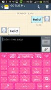 สีชมพูความรัก GO Keyboard screenshot 6