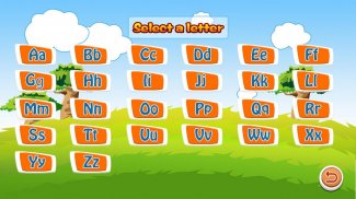 Alphabet jigsaw puzzle game screenshot 1