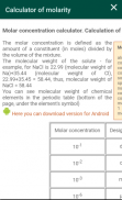 Molarity and molality calculator screenshot 5