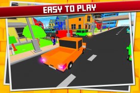 Blocky Car Craft Parking Sim screenshot 2