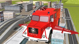 Flying Firetruck City Pilot 3D screenshot 11