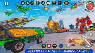 Army Truck Robot Car Game 3d screenshot 4