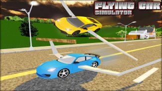 Fliegen Jet Car Simulator 3D screenshot 13