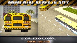 3D schoolbus ขับรถจำลอง screenshot 8