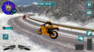 Snow Bike Motocross Racing - Mountain Driving screenshot 8