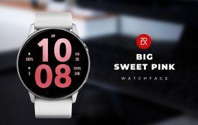 Big Sweet Pink Watch Face screenshot 2