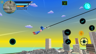 US Robot Stickman Rope Hero - Capitaine American screenshot 2