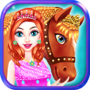 Horse Care Mane Braiding 2 Icon