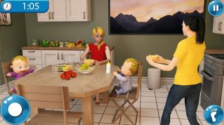 Real Mother Simulator 3D: New Born Twin Baby Games screenshot 0