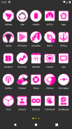 Inverted White and Pink Icon Pack Free screenshot 21